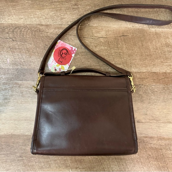 ❤️SOLD❤️Vintage Coach Mahogany Court Bag 9870 - Picture 4 of 10